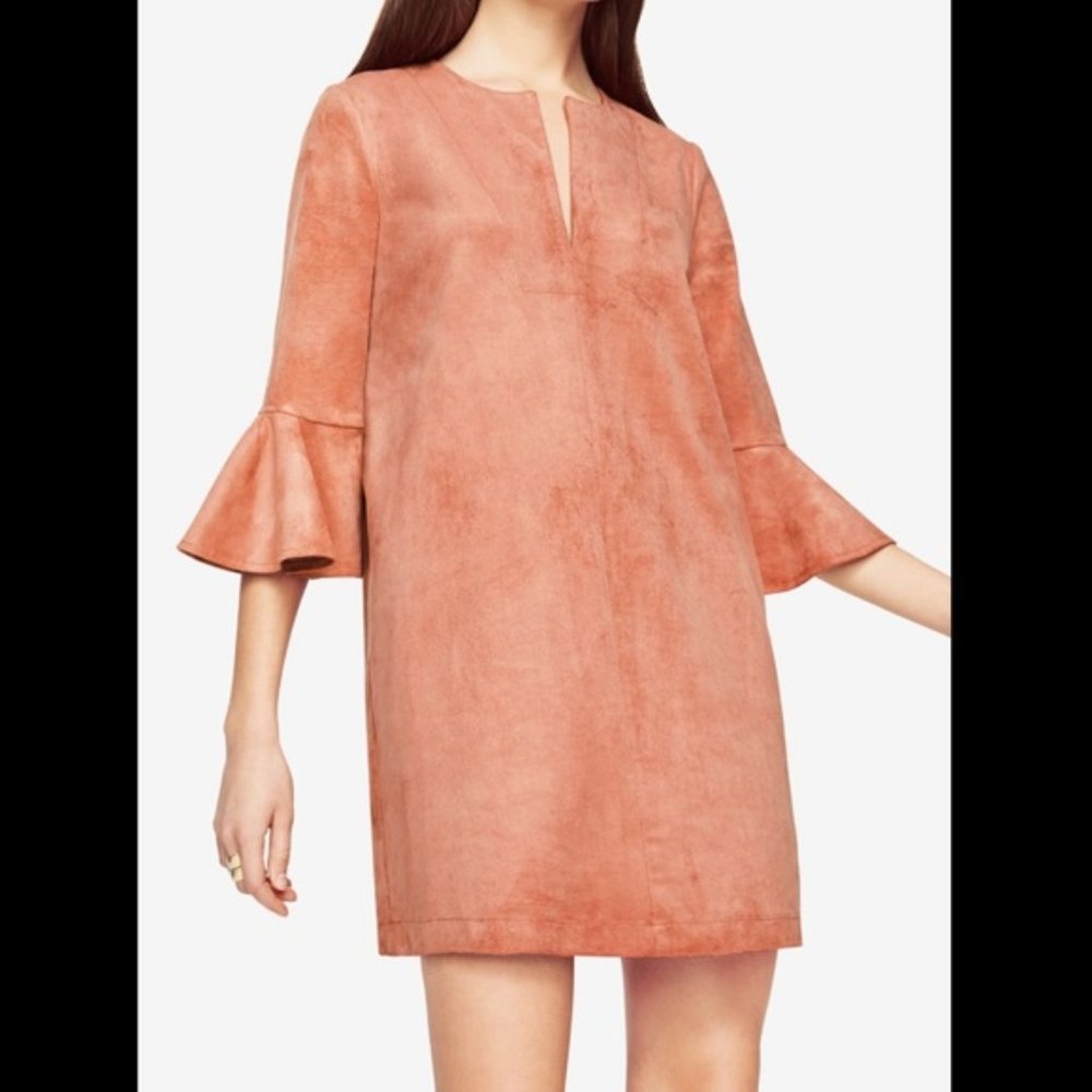 BCBGMaxAzria Cartier Faux Suede Shift Dress